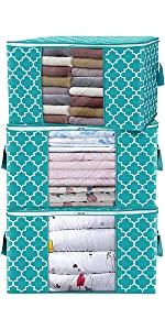 Clothes Storage Bags, Large Capacity Blanket Storage Containers Organizers for Comforters, Bedding, Foldable 3 Layer Fabric, Sturdy Zippers, Reinforced Handle,Clear Window,(Grey, 6 x 100L) Clothes Storage Bags, Large Capacity Blanket Storage Containers Organizers for Comforters, Bedding, Foldable 3 Layer Fabric, Sturdy Zippers, Reinforced Handle,Clear Window,(Grey, 6 x 100L)