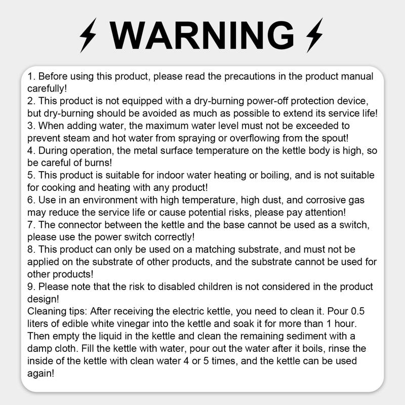 1.8l US Plug Charging Electric Kettle, Thermostatic Kettle, 1 Count 2 Layers Stainless Steel Water Heater, Anti-scalding Design Instant Coffee & Tea Kettle #TOP PICKS