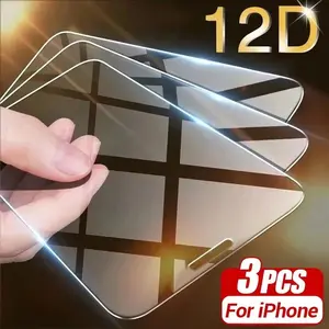3pcs Apple 17promax Tempered Glass Screen Protector, 9h Hardness, Anti-Scratch, Bubble-Free Installation, Compatible with iPhone 17/17 Pro