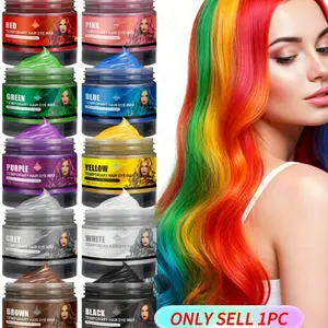 Temporary Hair Color Cream, Gem, No Bleach or Peroxide, Vegan, Ammonia-Free, Sulfate-Free, Unisex, Ready-To-Use