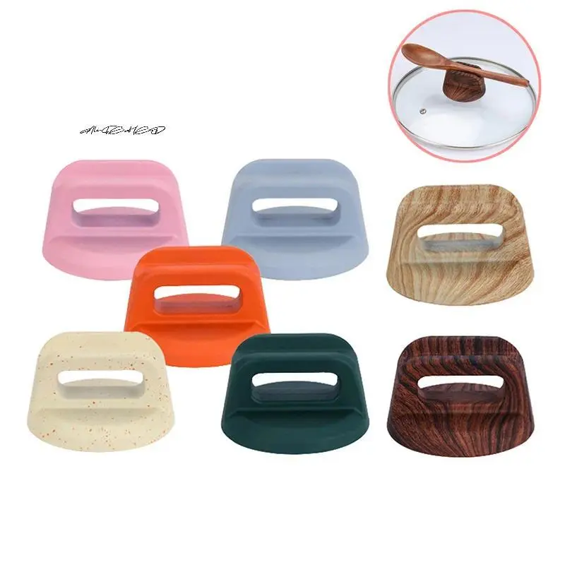Universal Wooden Pot Lid Knobs Caps Heat-Resistant Cooking Pan Lifting Handle Replacement Kitchen Cookware Handgrip for Pots