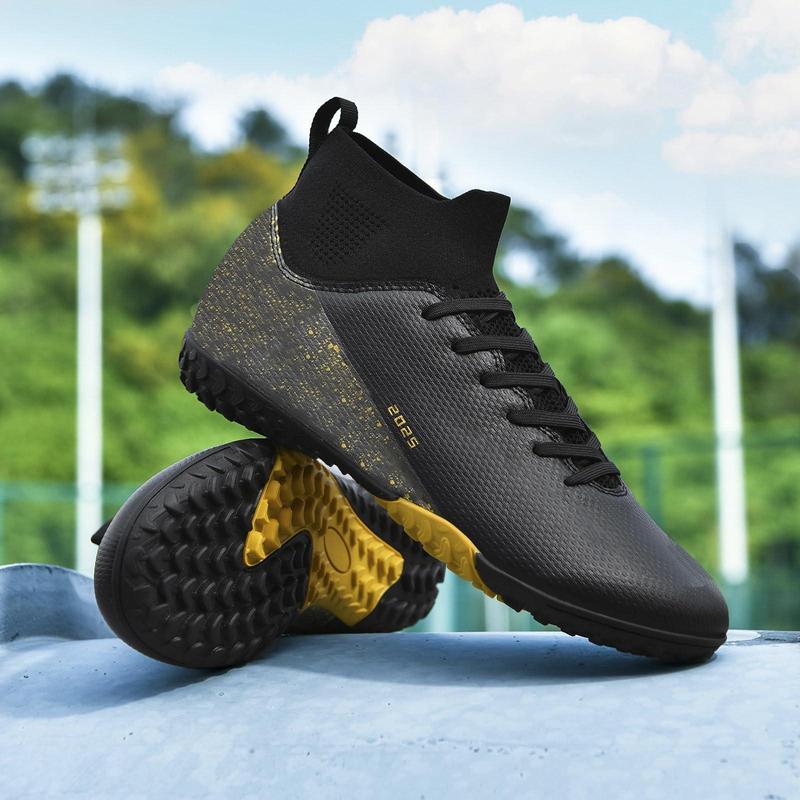 Men's Soccer Shoes Football Cleats High-top Outdoor/indoor Athletic Sneaker Lightweight Tf Ag Boots