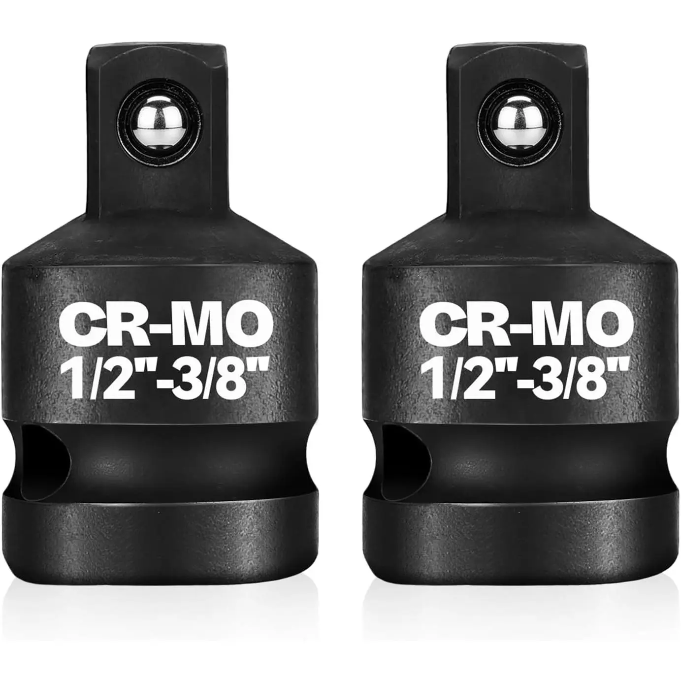 1/2" Female to 3/8" Male  Socket Adapter Reducer Set, 2 count Chrome Molybdenum Steel Driver Conversion Adapters, for Sockets and  Wrench