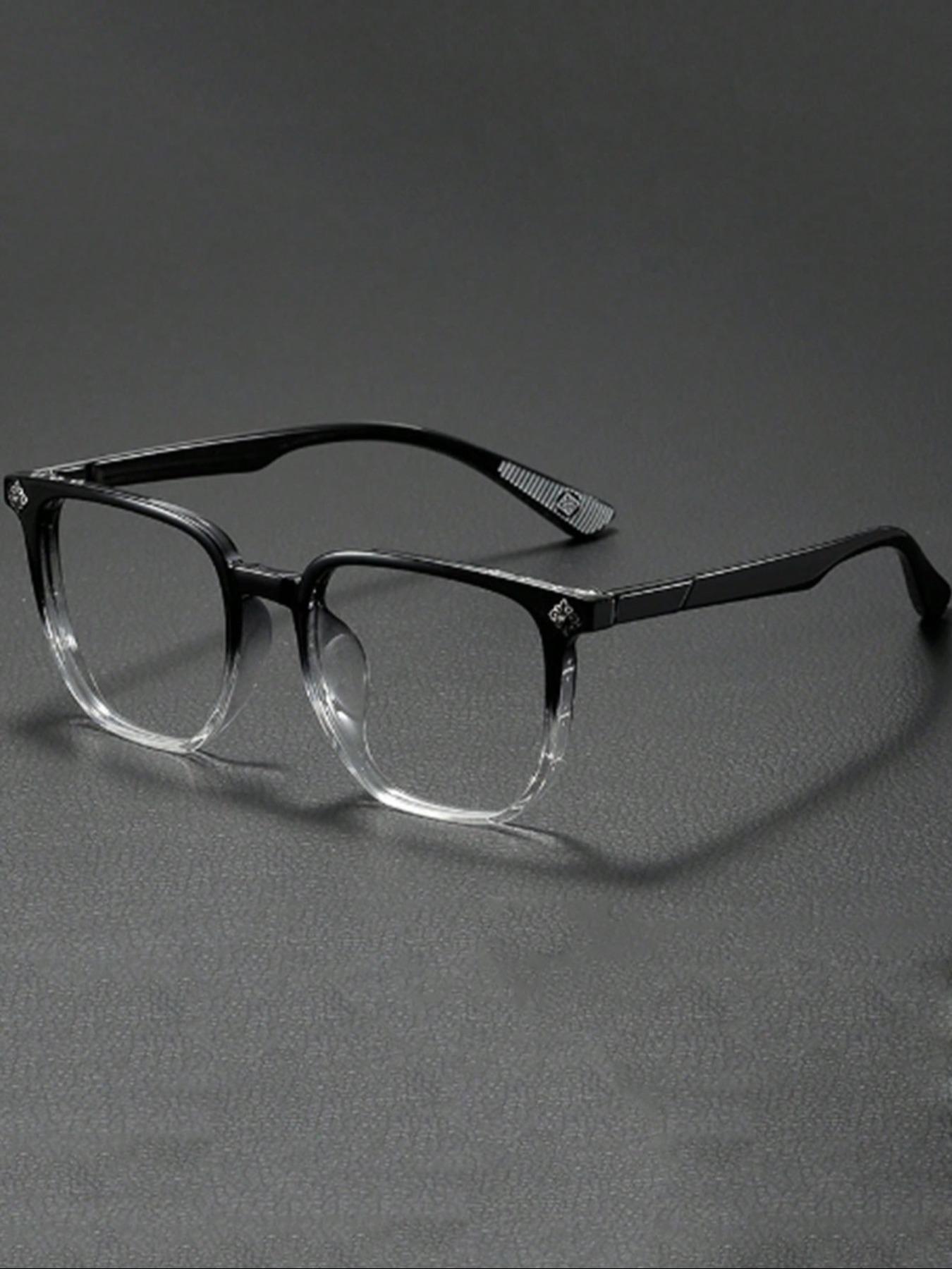 Unisex Vintage Style Eyeglasses, Trendy Casual Full Rim Eyeglasses for Everyday Use, Fashion Accessories for Outdoor Activities