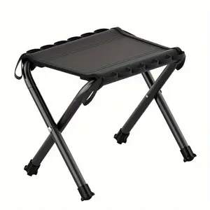 Portable Collapsible Stool, Compact Lightweight Foldable Outdoor Chair, Sturdy Space-saving Seat with Easy Carry Design, Durable Portable Sitting Gear Ideal for Hiking, Beach Trips, Picnics, Fishing, Camping and Various Outdoor Leisure Activities