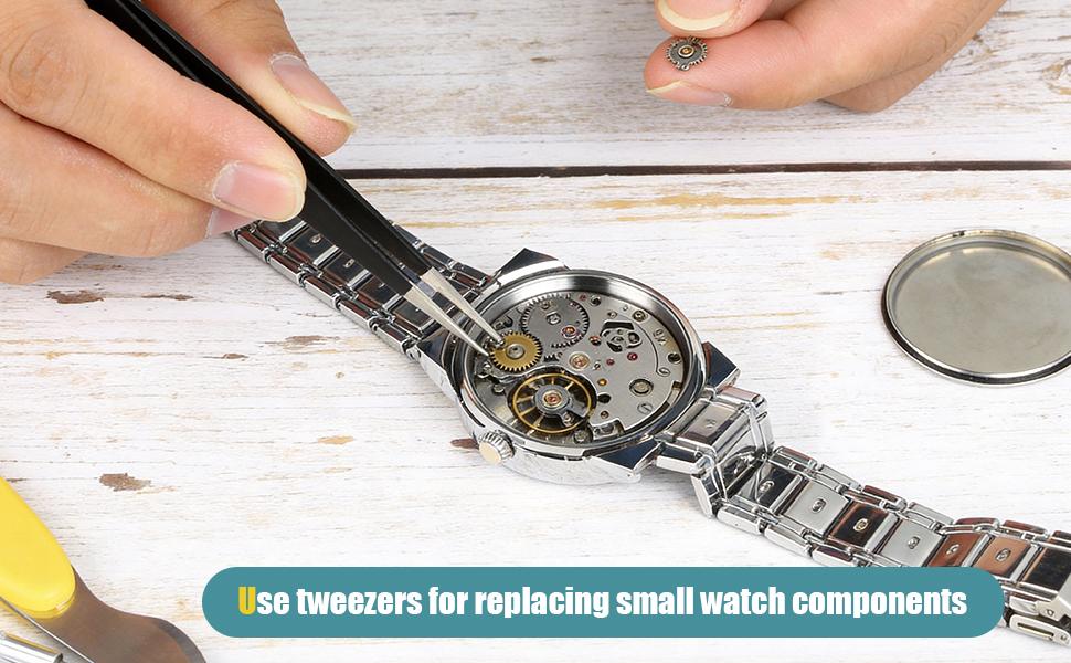 Watch Battery Replacement Tool Kit – Adjustable Case Opener, Watch Band Strap Remover & Pry Back Case Opener, Removal Install Repair Tool for Watch Bands