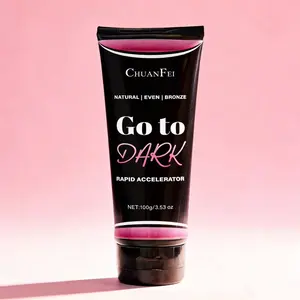 Quick Tan Accelerator Lotion, Body & Face Sunless Bronzer, Fast Deepening Tanner, Outdoor Sun Bath Moisturizer, Darker Skin Tone Enhancer