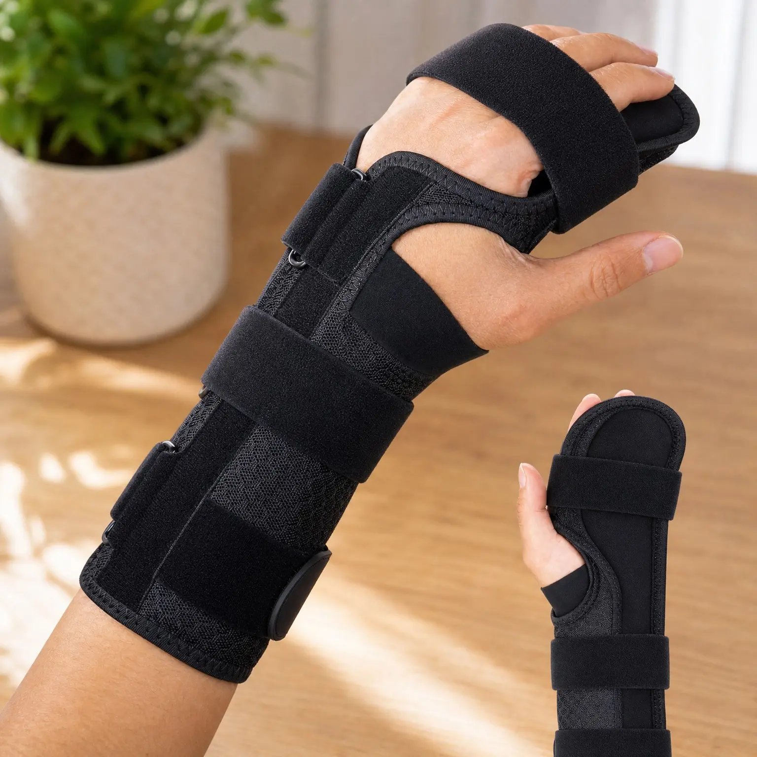 Resting Hand Splint for Stroke Recovery - Hand Brace with Finger Support