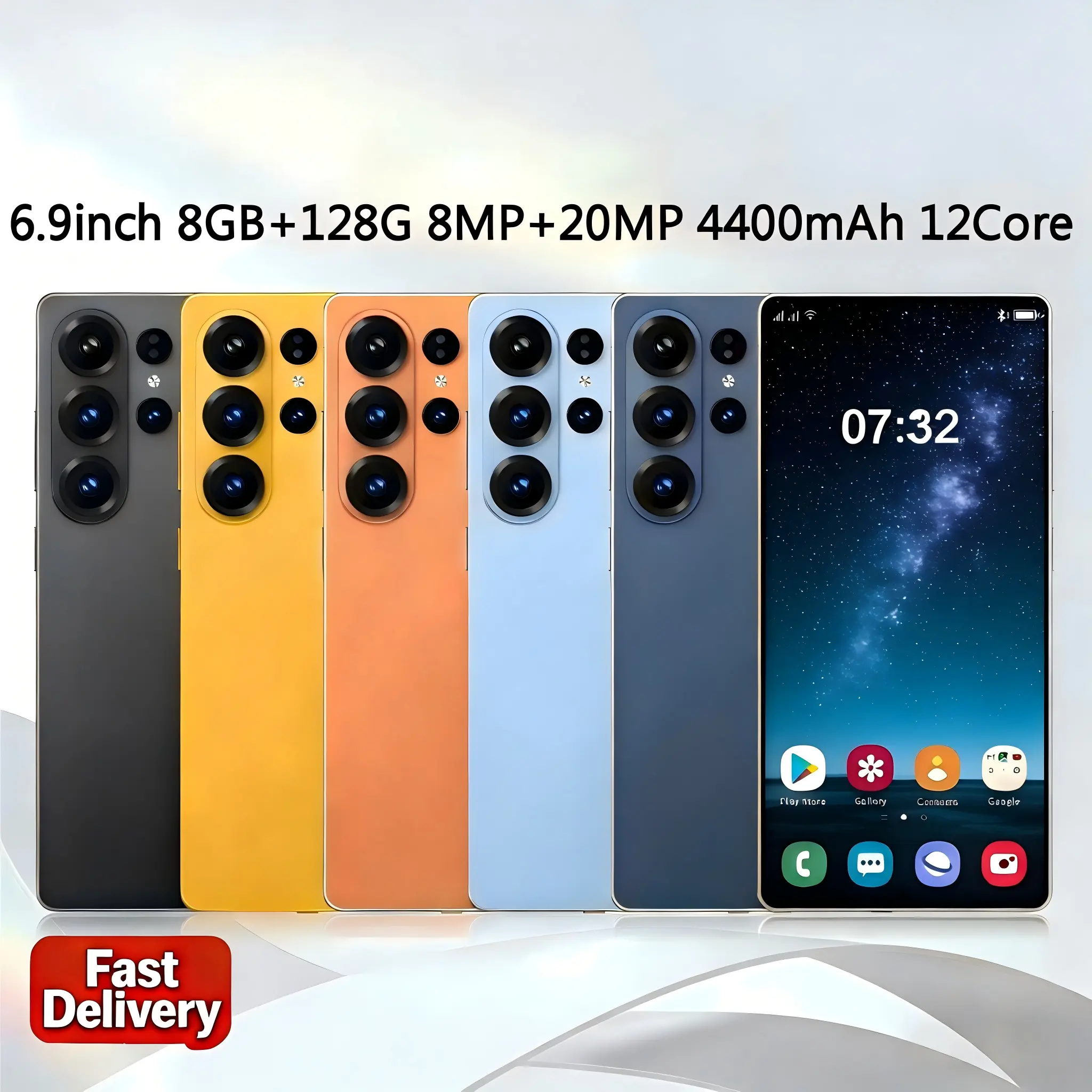 S25 Ultra Unlocked 4G Android 14 Smartphone.8GB+128GB,6.99" HD Display,8MP+20MPCam,4400mAh, Dual Card, Built-in Pen, FaceUnlock, , Case & ProtectorDual , Case & Protector budget-friendlysmartphones unlockedphone phone case cost-effective ph
