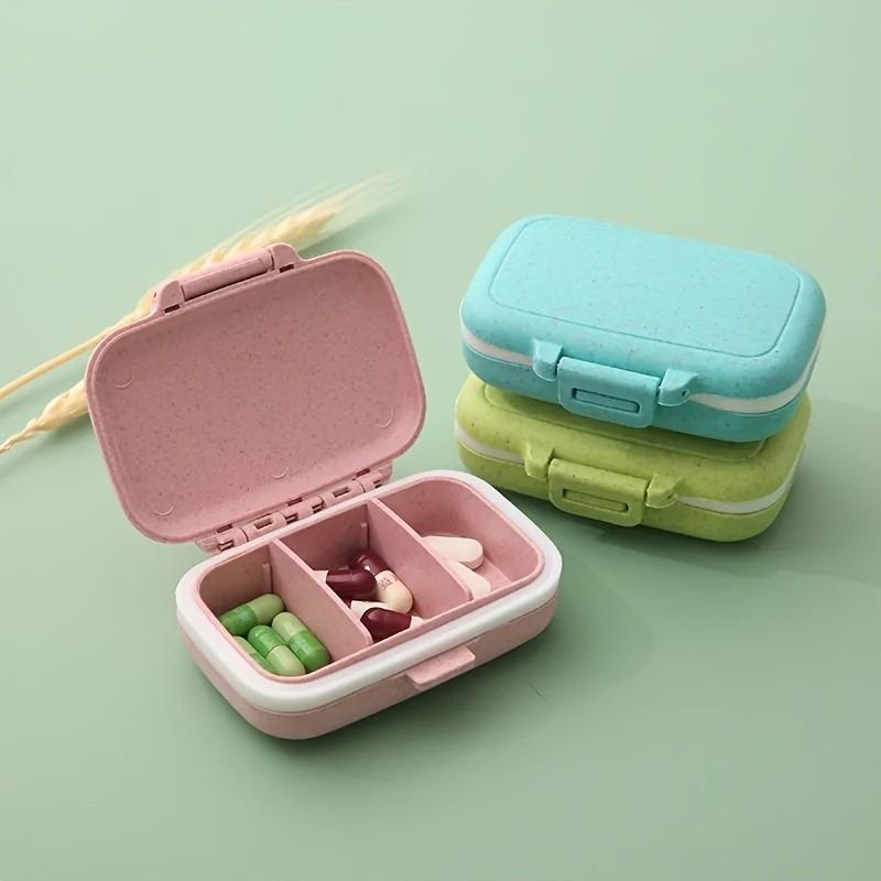 1pcs 3 Grids Travel Portable Pill Case Medicine Storage Drug Dispenser Moisture-proof Pill Box Sundries Container Tablet Organizer Vitamin Organizer