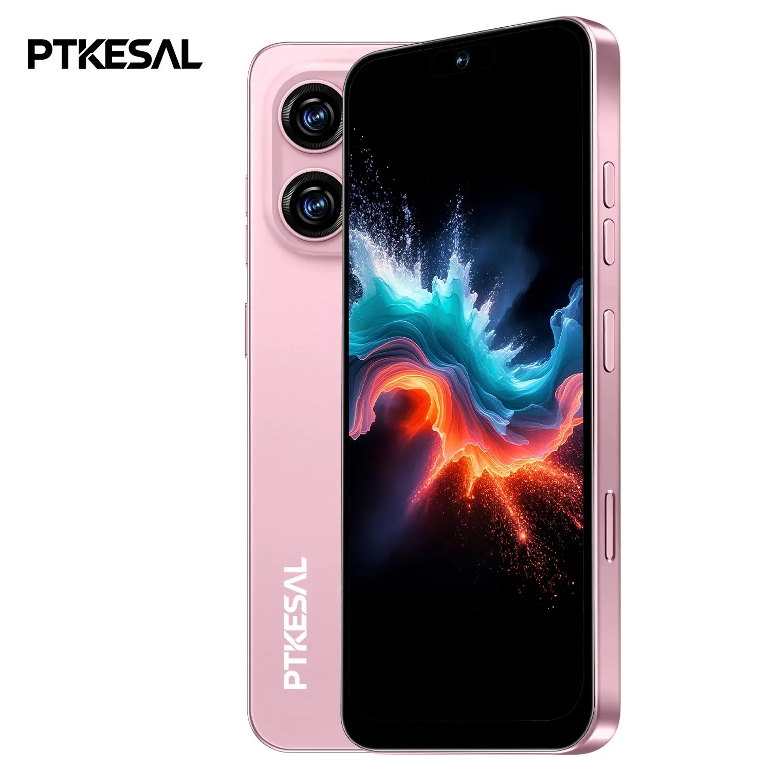 PTKESAL-16 Pro Max 4g Android 12 Smartphone, 6+64GB RAM, 16+20mp Camera, 4950mah Battery, Dual Unlock, Clear Photos, Ideal for Students