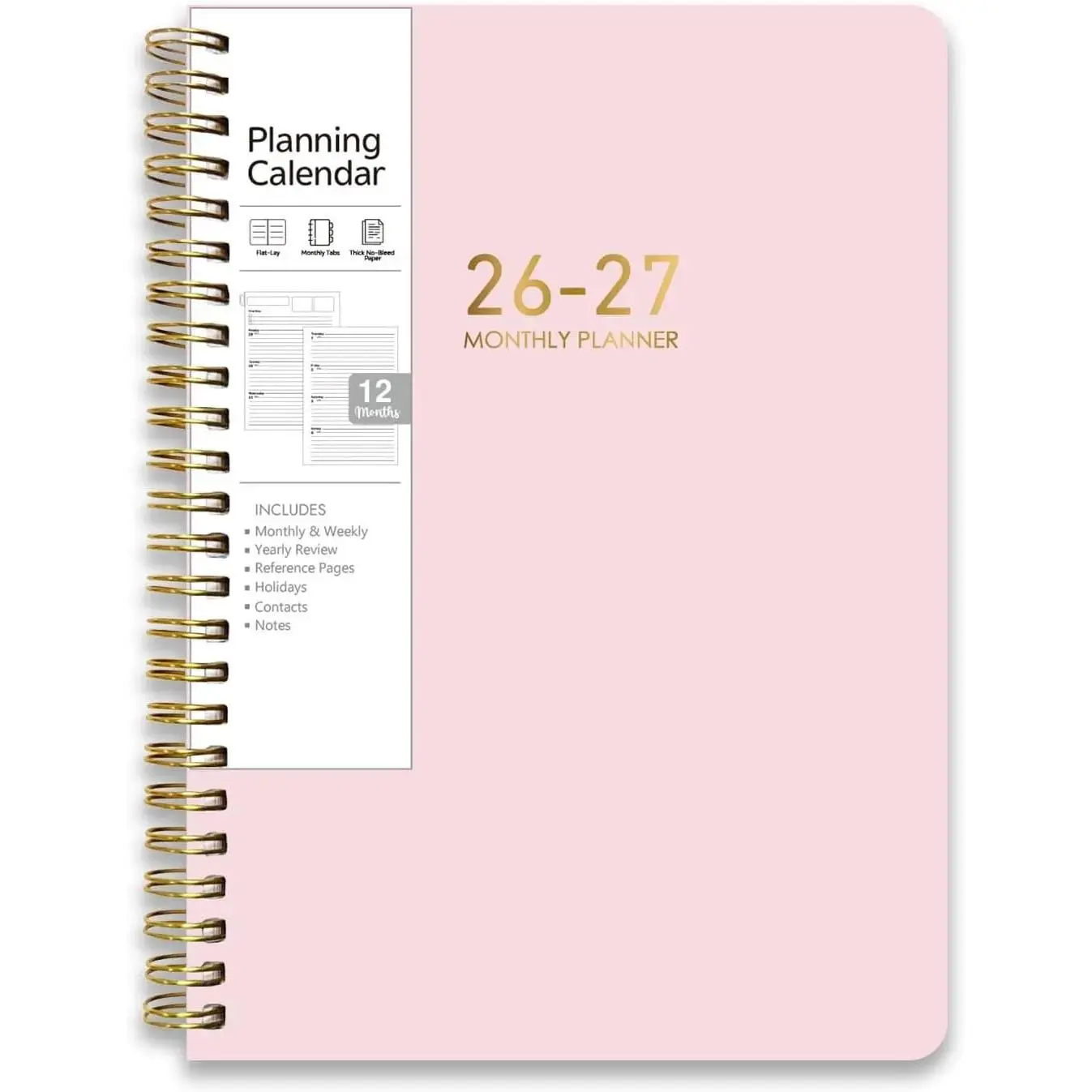 Planner 2026-2027, Monthly and Weekly Academic Planner July 2026 - June 2027, Flexible Teacher Student Planning Agenda book with Tabs, Perfect for School Office Supplies, 5.7" x 8.3", Premium Paper