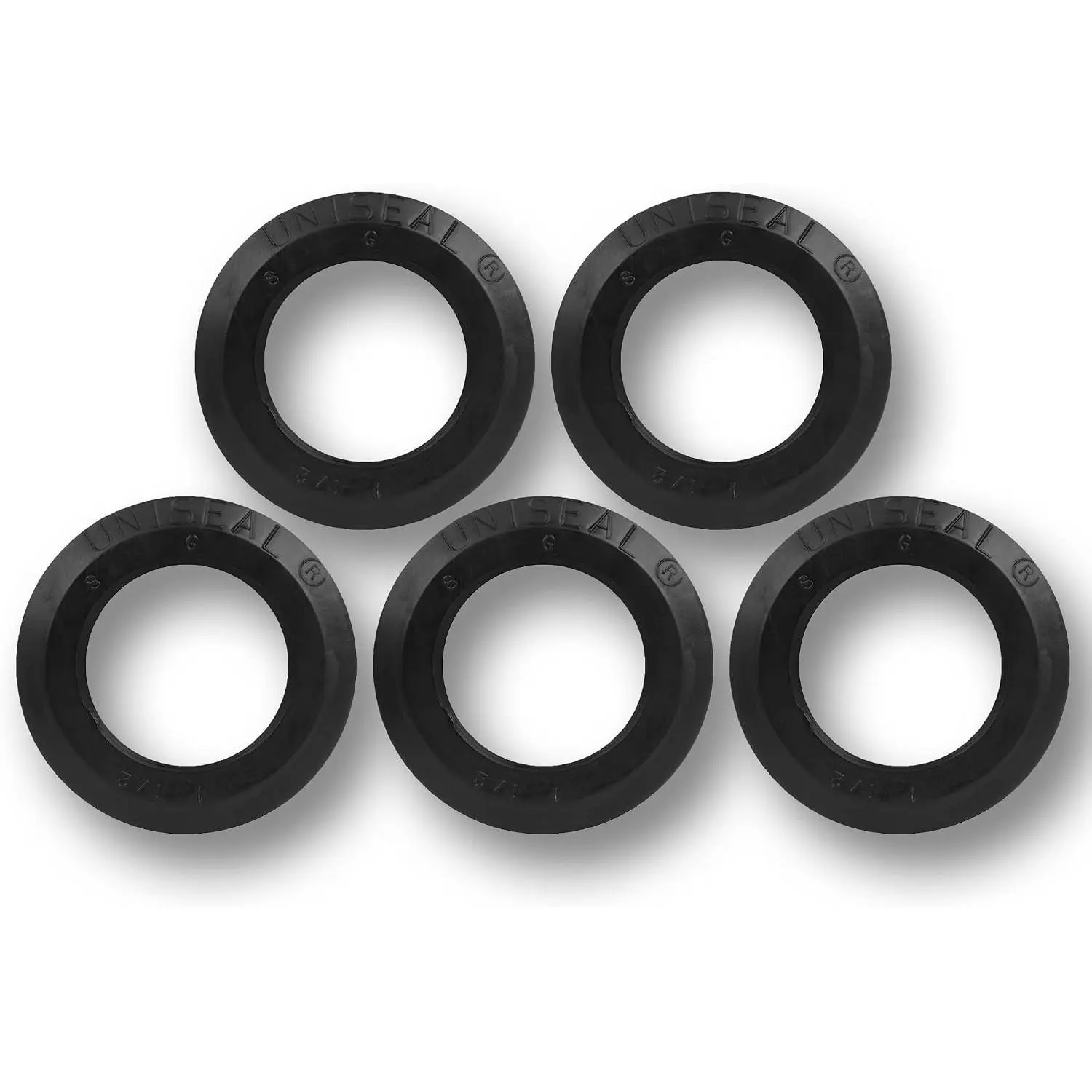 1-1/2 in Flexible Bulkhead Tank Adapter - Made in the USA, Pack of 5