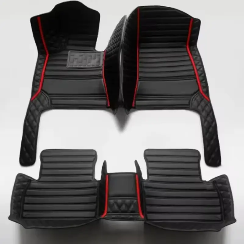 Custom Artificial Leather Car Floor Mat For Byd Song Pro 2021 Left/Right -hand Drive Auto Interior Accessories Car Accessory Front And Rear Row Fashion Styling Carpet Waterproof Design Full Coverage Car Mats Automotive Floor Mats