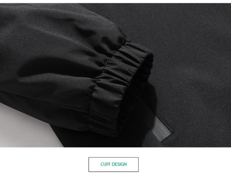 Solid Color Men's Long Sleeve Zip Up Windproof Hooded Sports Jacket For Spring Fall Outdoor, Hiking Running Cycling