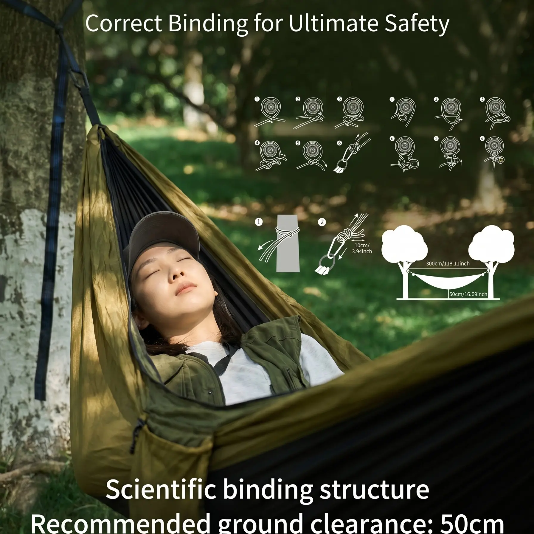 Outdoor Camping Hammock, Mosquito Net Swing, Automatic Quick-Open, Single and Double Person, Cross-Border Bestseller, Leisure Hammock