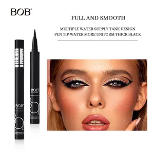 Waterproof eyeliner pencil, smudge-proof, long-lasting, quick-drying, sponge-tip liquid eyeliner, ultra-fine, does not fade