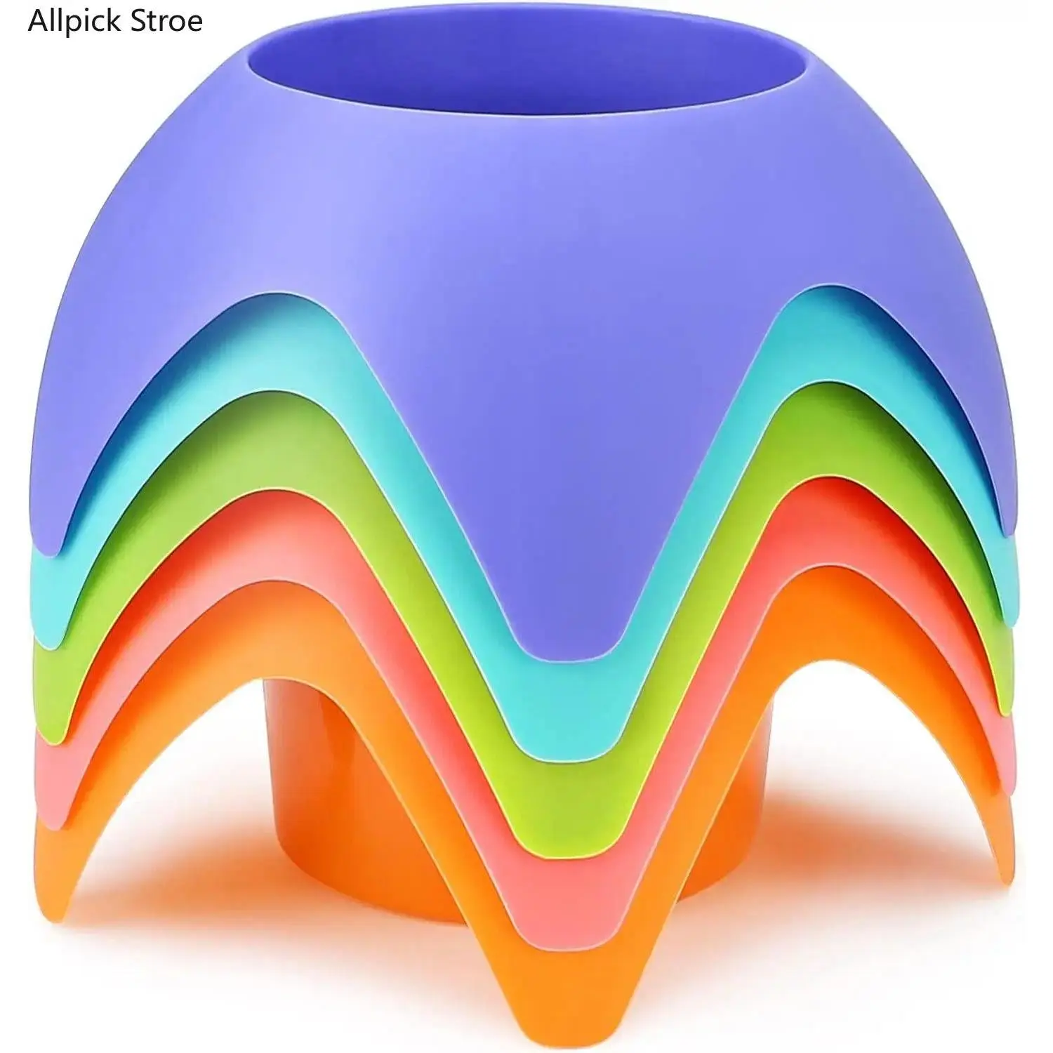 HomeWinner Beach Drinks Holder Vacation Accessories Essentials - Beach Sand Coasters Drink Cup Holders, Beach Trip Must Haves for Women Adults Family Friends(Multicolor, 5 Pack) Drinkware Plastic