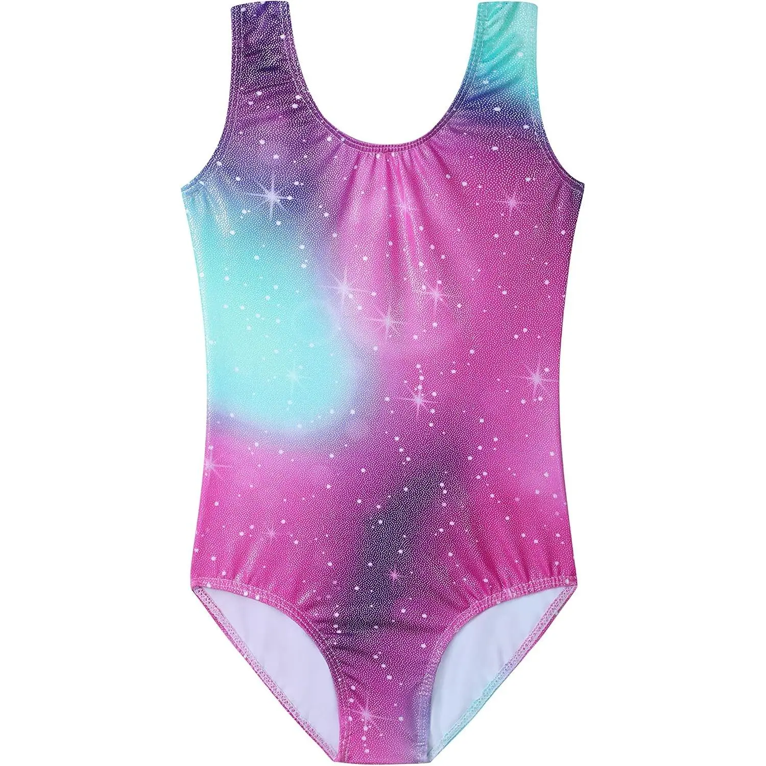 Gymnastics Leotards for Girls Toddlers Kids Sleeveless Tumbling Outfits for Dance Print