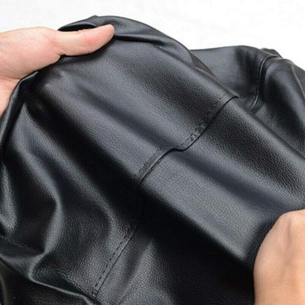 Car spare tire cover, pure black PVC leather SUV truck off-road vehicle RV external tire cover, wheel cover