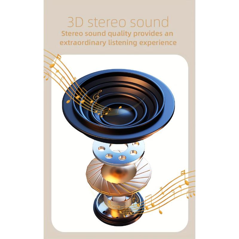 BLD07 Bone Conduction Wireless Speaker, Portable Music Player, No Earbuds Needed, Auto Power-off Function, Built-in 11 White Noise Options, Gentle Sounds for Bedtime Relaxation, Suitable for Bedrooms, Dormitories, and Offices