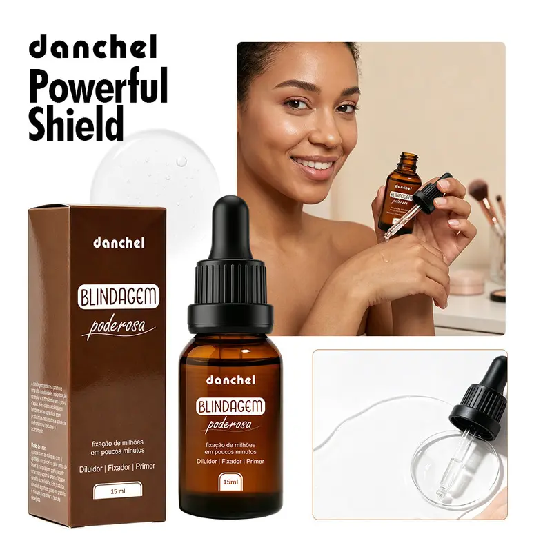Danchel Hydrating Makeup Mixing Drops, 2-in-1 Primer & Longwear Setting, Softens Dry Eyeshadow & Foundation, Refreshing Non-Oily Finish, For Commute, Party & Active Makeup