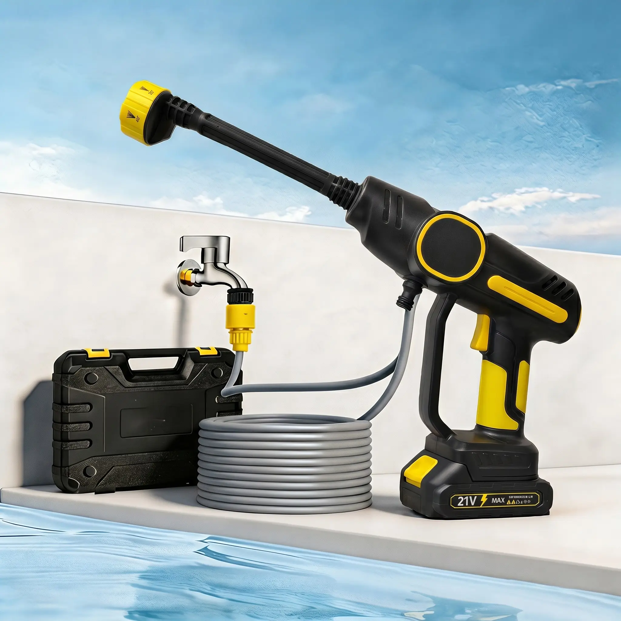 Limited Time Offer 2026! ，High Pressure Washer, 6 Nozzle Modes, Powerful Cleaning for Motorcycles and Cars, Garden Irrigation, Summer Cleanup