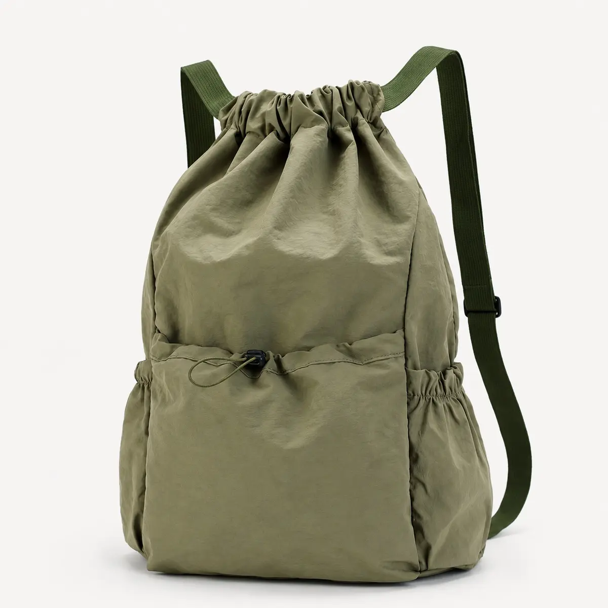 Foldable Drawstring Backpack for Men & Women, Lightweight Water-Resistant Large Capacity Gym Sports Bag with Pockets for Travel, School, Hiking, Workout & Outdoor