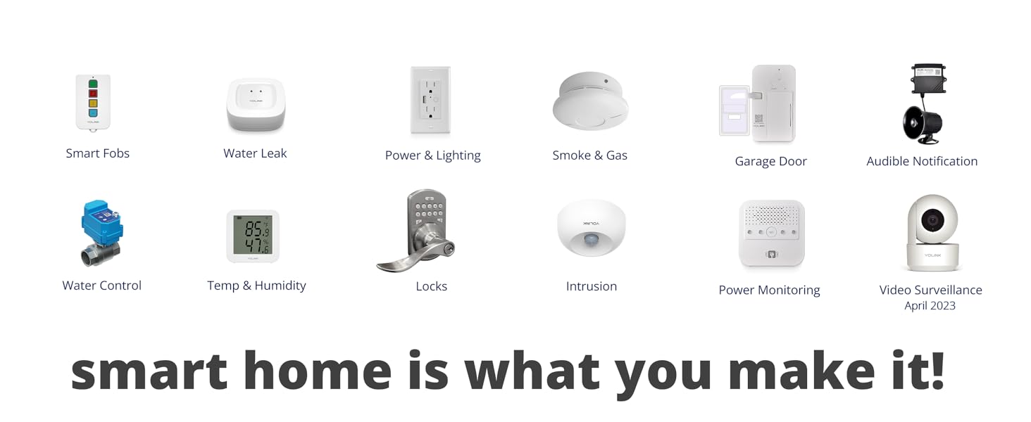 Smart Siren Alarm, Wireless Home Security Alarm with 110 dB Loud Audible Alerts, Remote Control, Compatible with Alexa, Google, Home Assistant, IFTTT - Hub Required