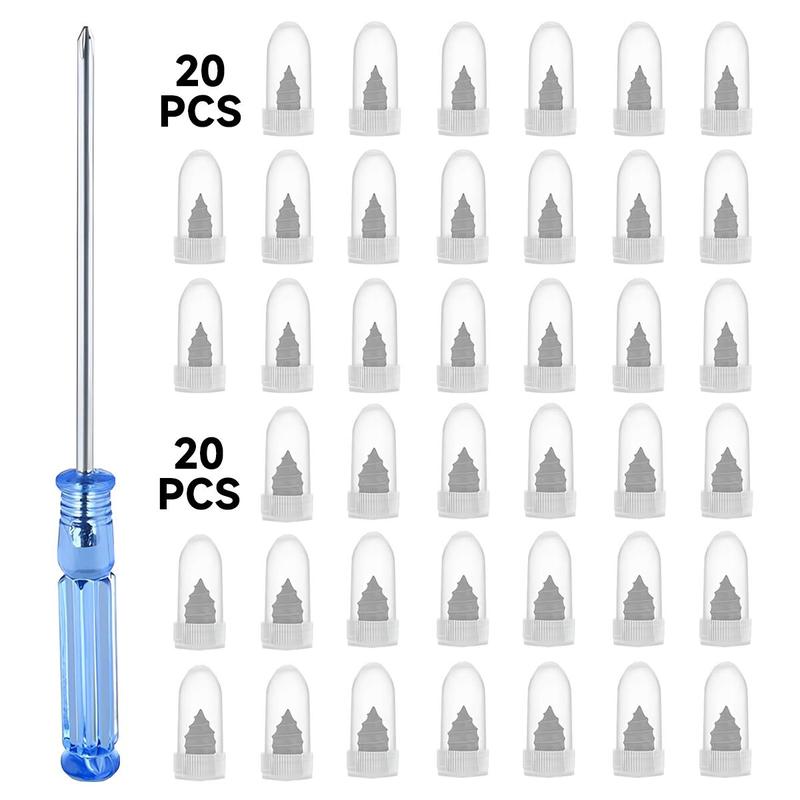 40/60 PCS Tire Repair Rubber Nails Kit with 2 Sizes - Fast Self-Service Spiral Screws Vacuum Tire Puncture Repair Tool for Car, Truck, Motorcycle, Tractor