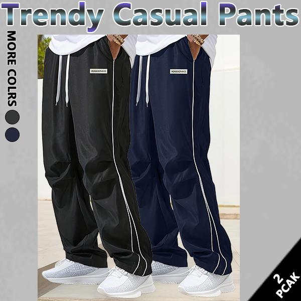 Men‘s Loose Sports Pants Men Trousers Grey Side Stripeswith Gold Accent Stripe Comfortable DesignAthleisure Style Bottoms Athletic Bottoms Gymwear streetwear fall outfits outfits men gym athletic clothes