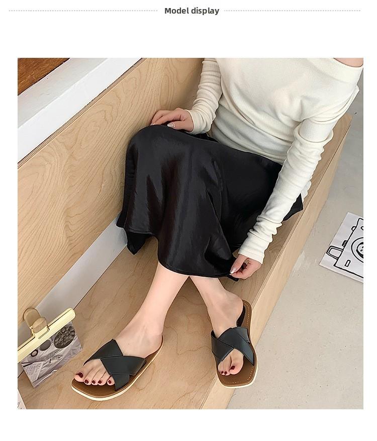 Summer Women's Flat Sandals Fashionable Open Toe Slippers Casual Beach Sandals for Daily Wear and Outdoor Activities