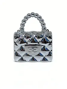 New Evening Mini Bag, Sparkly Solid Acrylic Handbag, Candy Color Mini Backpack, Fashionable Shoulder Crossbody Wallet, Cute and Stylish