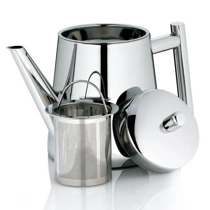 New Coffee Pot Flower Tea Pot 304 Stainless Steel, Gongfu Cold Water Pot, Long Spout Filter Tea Strainer, Home Use Electric Stove Tea Pot