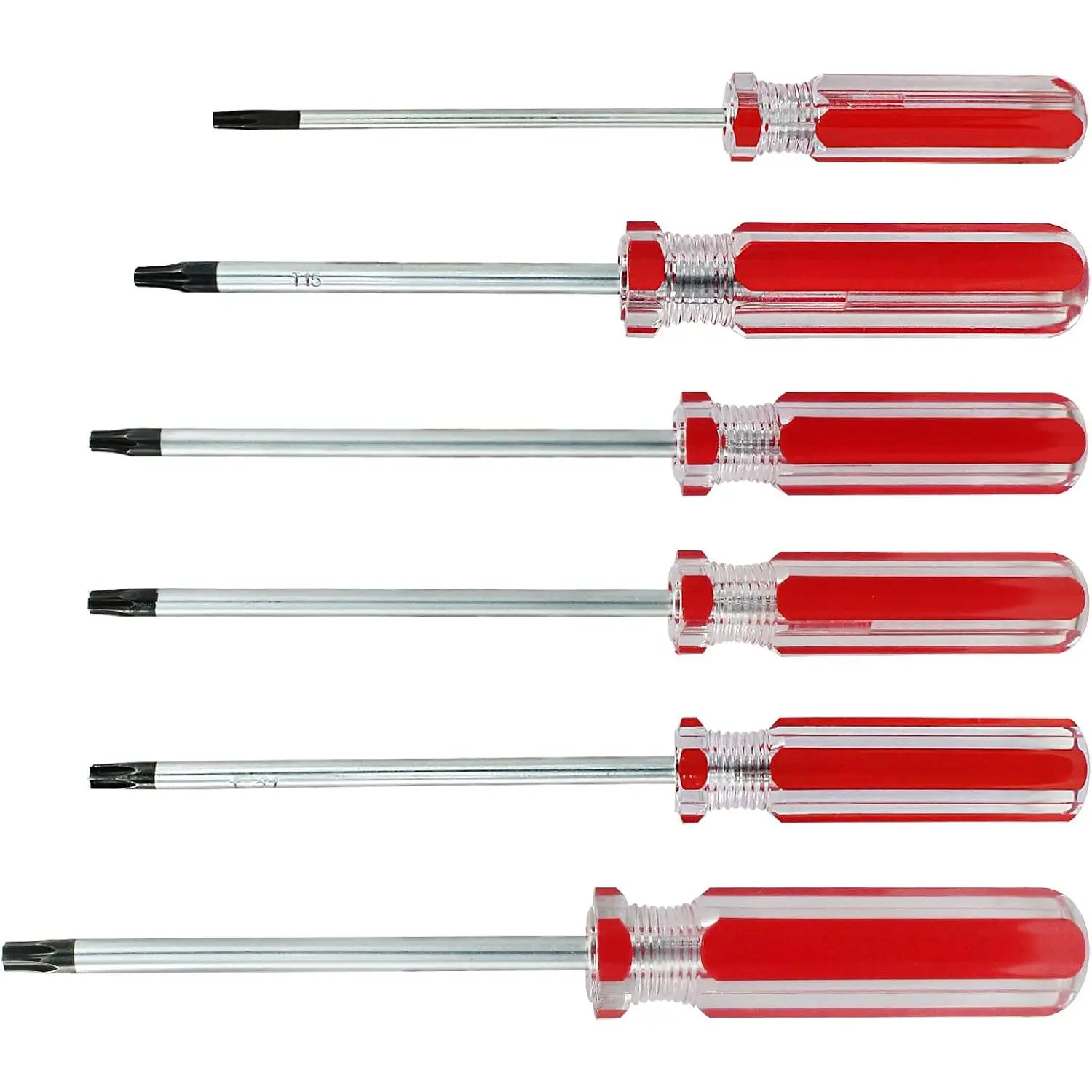 6 count  Torx  Set, T10 T15 T20 T25 T27 T30  Screwdrivers Screws Driver Tool for  Repair &