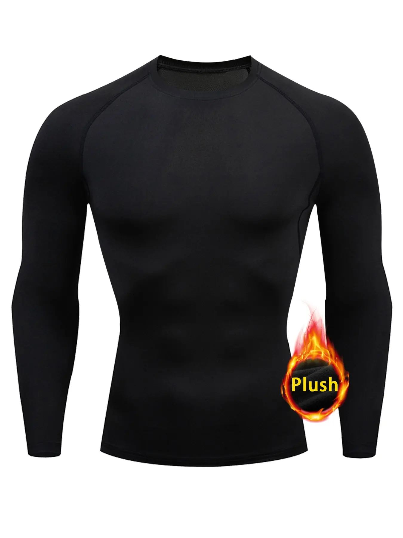 3 or 1 Pack Men's Thermal Compression Shirt Fleece Lined Long Sleeve Athletic Base Layer Cold Weather Gear Workout Top Athletic Training Tops