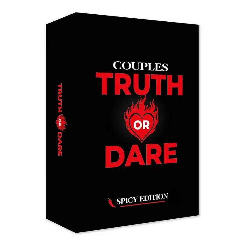 55 English Truth or Dare Game Cards, Bold and Exciting Party Game, Table Game, Perfect for Date Night, Anniversary, Valentine's Day, Christmas