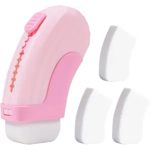 1 Pack Rubber Erasers Sliding Retractable Eraser, Soft Cute Erasers Push Pull Large Pencil Erasers with Plastic Sleeve 3 Refill Eraser for School Students  Office  Supplies,
