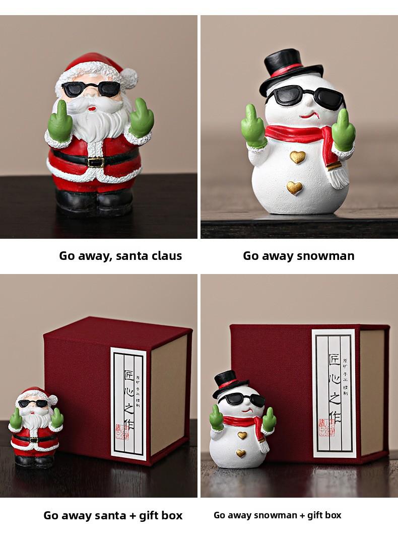 Creative Santa Claus & Snowman Crafts, Ornaments, Premium Minimalist Home & Desktop Decor, Ideal Christmas Gifts