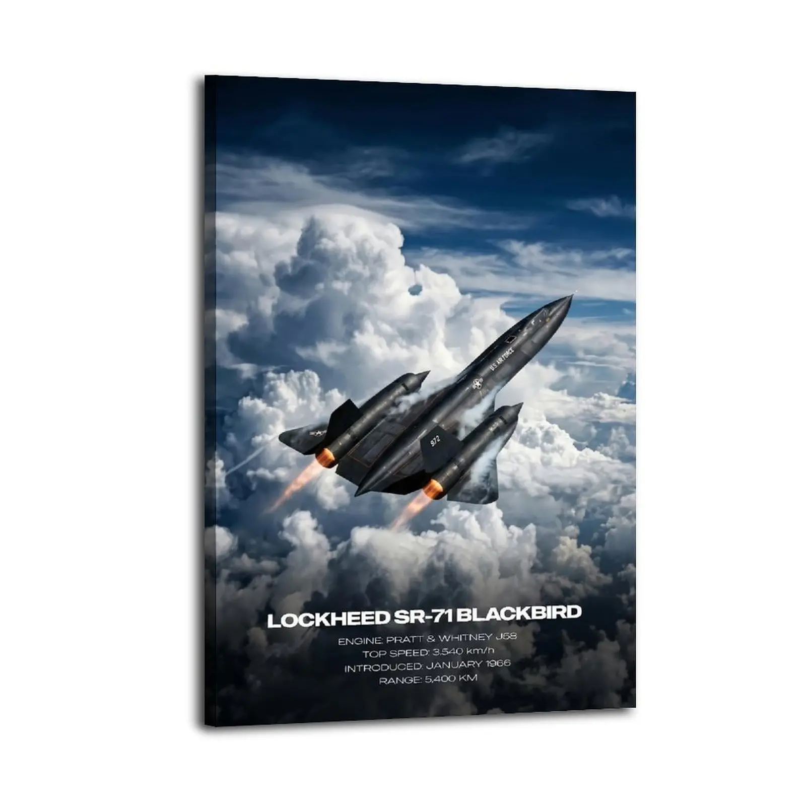 Lockheed SR-71 Blackbird| Bedroom Art | Bathroom Art | Trendy Wall Art | Funky Wall Art
