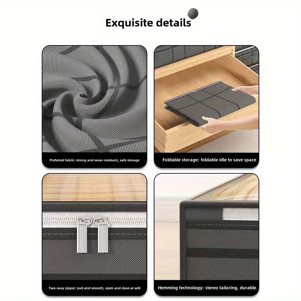 2pcs Blanket Box Extra Large Under-Bed Storage Boxes - Thick, Durable Non-Woven Material, Dustproof & Moisture-Resistant Organizer for Home Use, Space-Saving Design with Clear Lid, Ideal for Bedding & Linens, Clothes Organizer Storage,Cool Stuff For Room