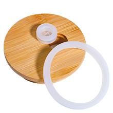 A pack of glass cups, 16 ounce drinking glass with bamboo lid and straw, beer glass, Mojito soda smoothie, whiskey iced coffee, cocktail tea juice