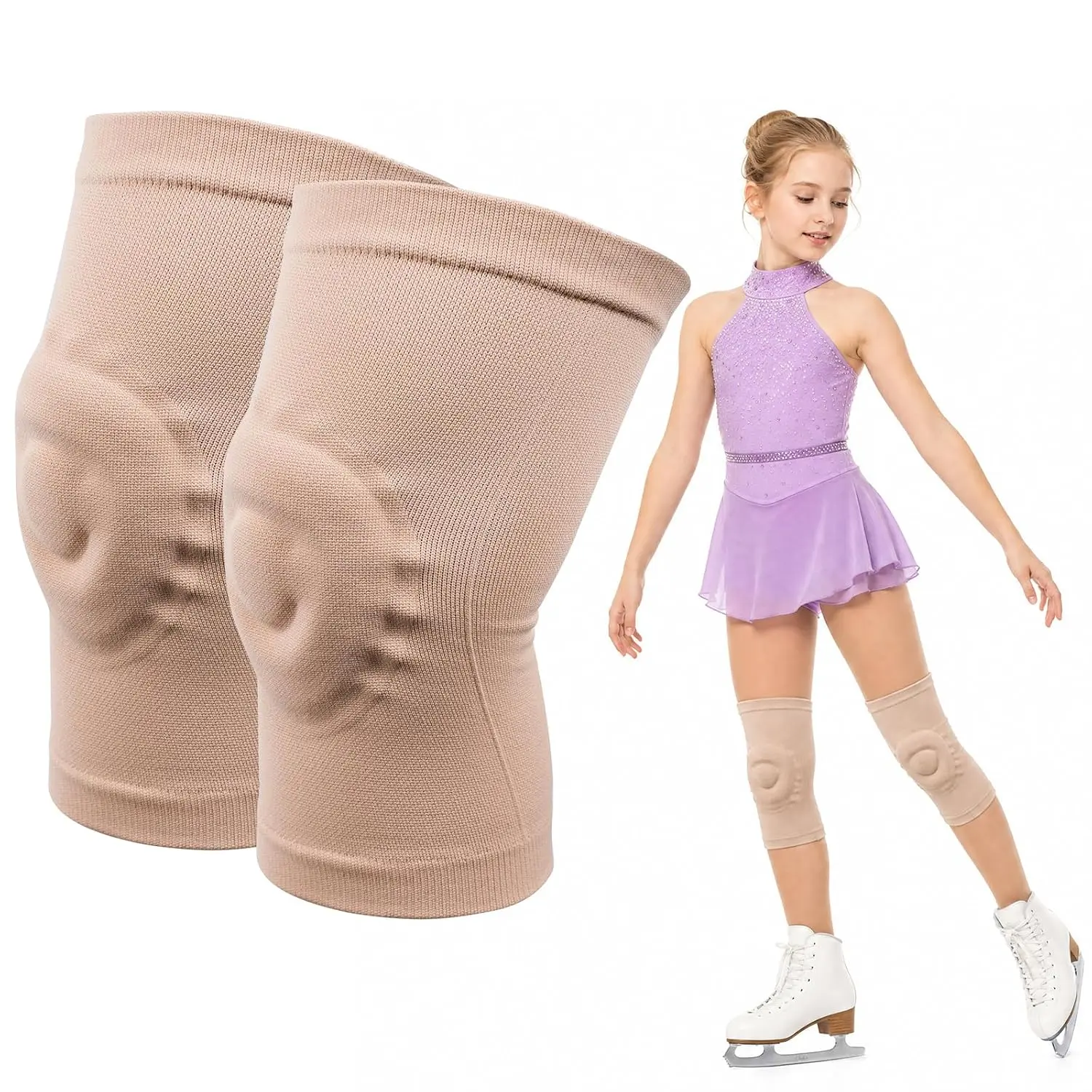 1 Pair Gel  Pads for Figure Skating & Dance - Breathable Cushion Support Pads for Men, Women & Girls