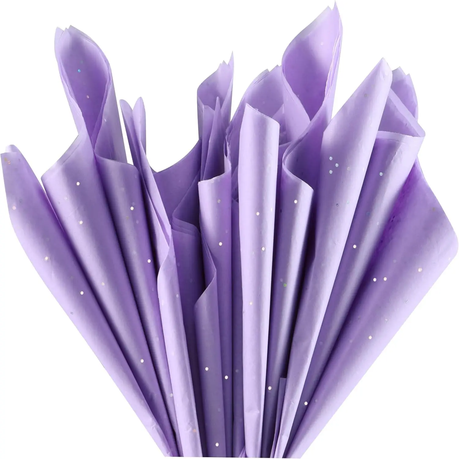 36 Sheets Sparkly Purple Tissue Paper for Gift Bags, 20 x 20 inch Wrapping Paper for Gifts, Crafts, Bags, Packaging