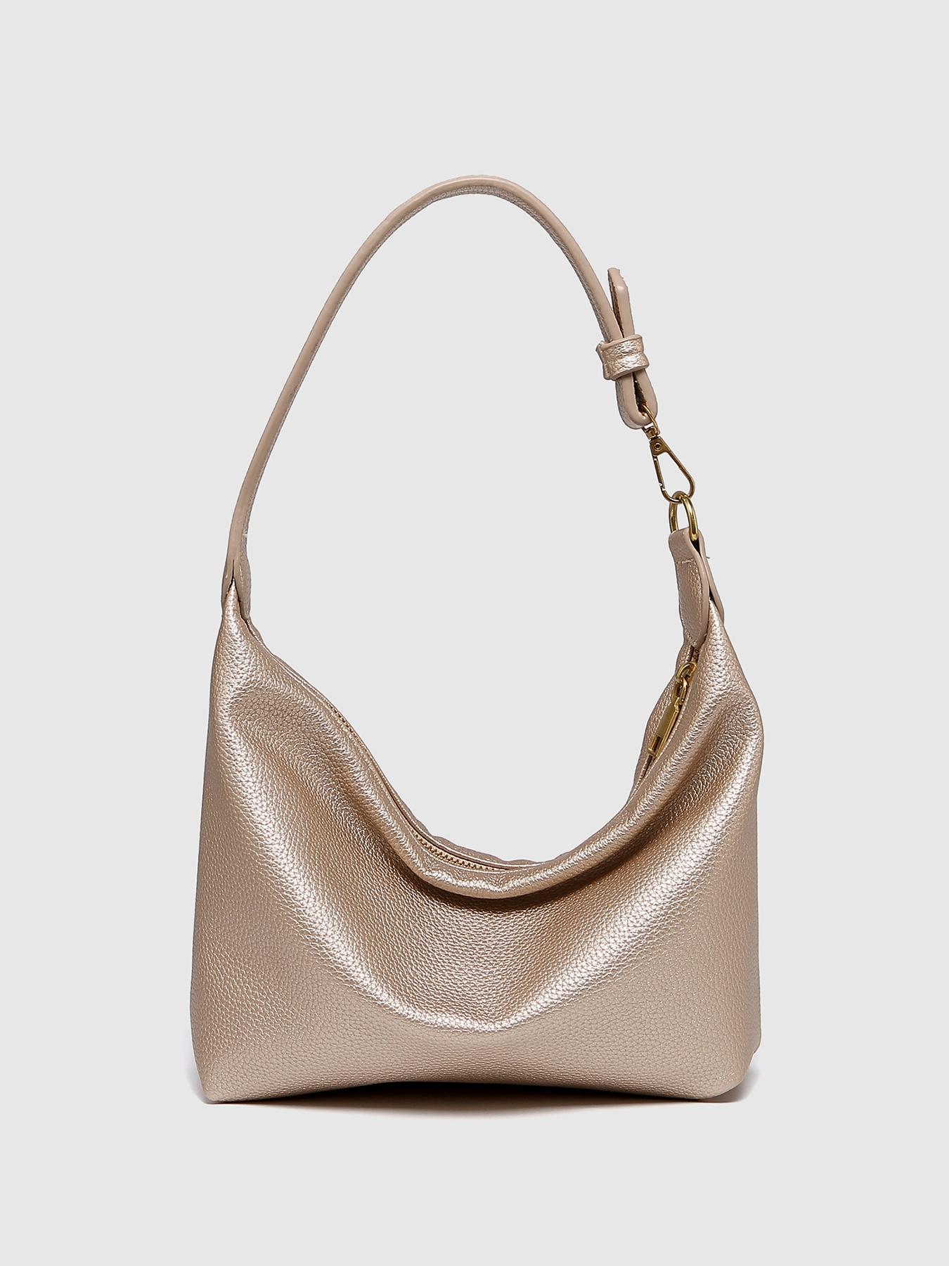 Women's Solid Color Shoulder Bag, Fashionable Large Capacity Crossbody Bag for Daily Used, Casual Trendy Versatile High-quality Daily Commuting Bag, Elegant Commuter Bag