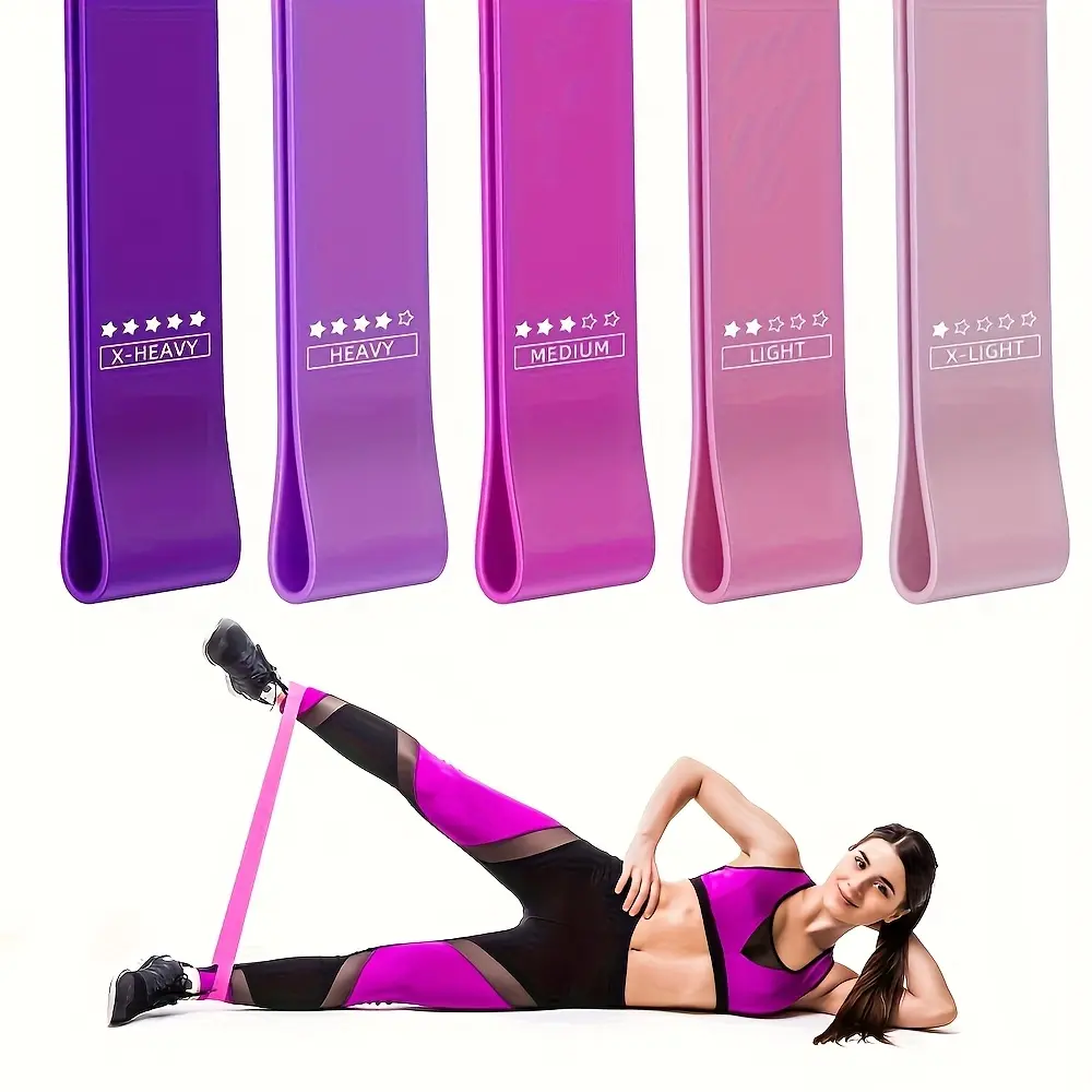 Full Body Workout Resistance Bands, Fitness Bands - An Ideal Choice for Gymnastics, Yoga, Ballet, Pilates, and Dance - Numbered Segmented Elastic Bands for Strength Training and Shaping, As Well As Resistance Training