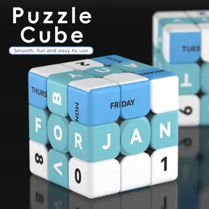 3x3 Calendar Cube, Fun Puzzle Game, Ideal for Beginners, Perfect Holiday Gift, Educational Toy, Brain Teaser Challenge