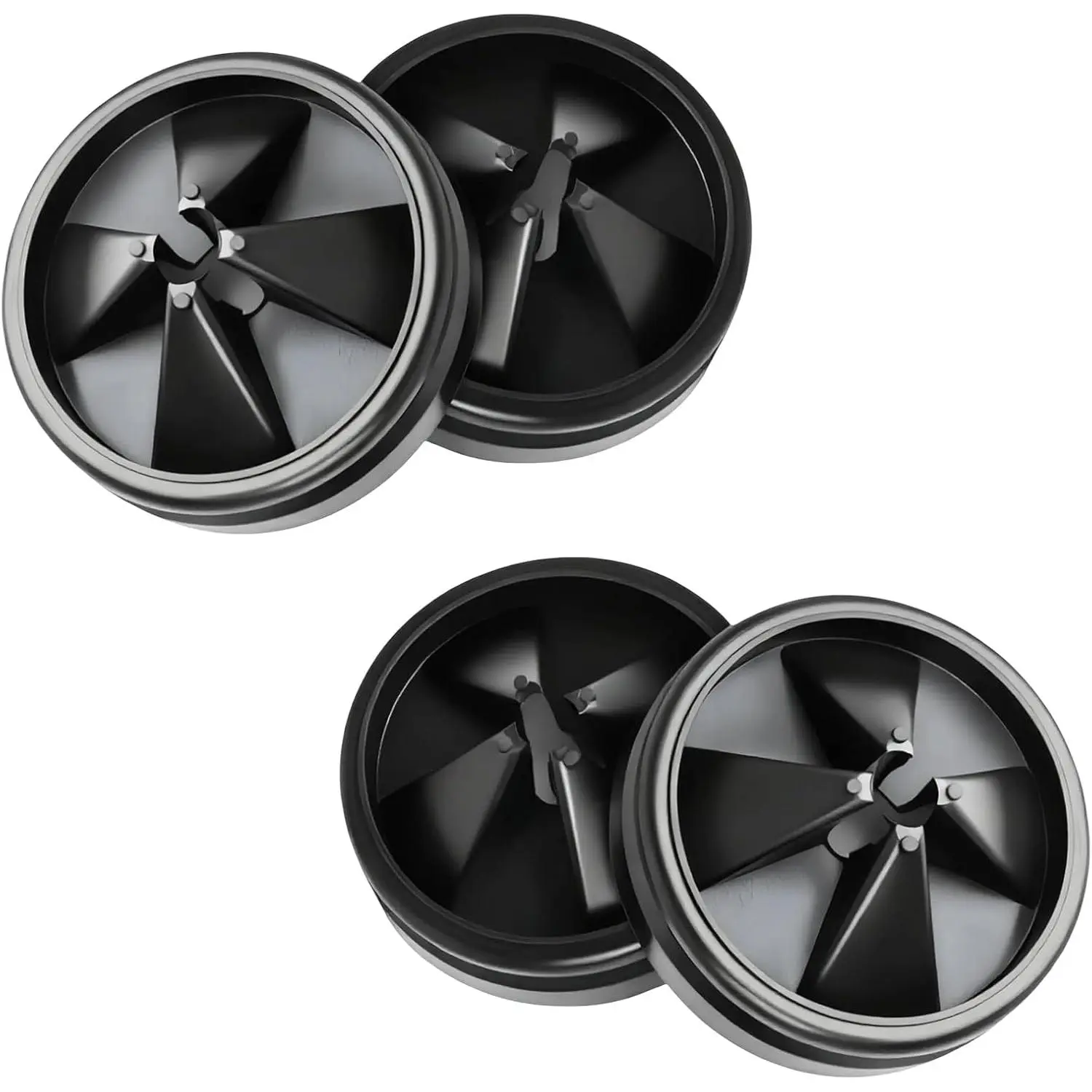 4 Pack 3 3/8 Inch Garbage Disposal Splash Guard - QCB-AM  Splash Baffle with Noise Reduction, Leak-Proof Drain Protector Accessories, Compatible with  Evolution