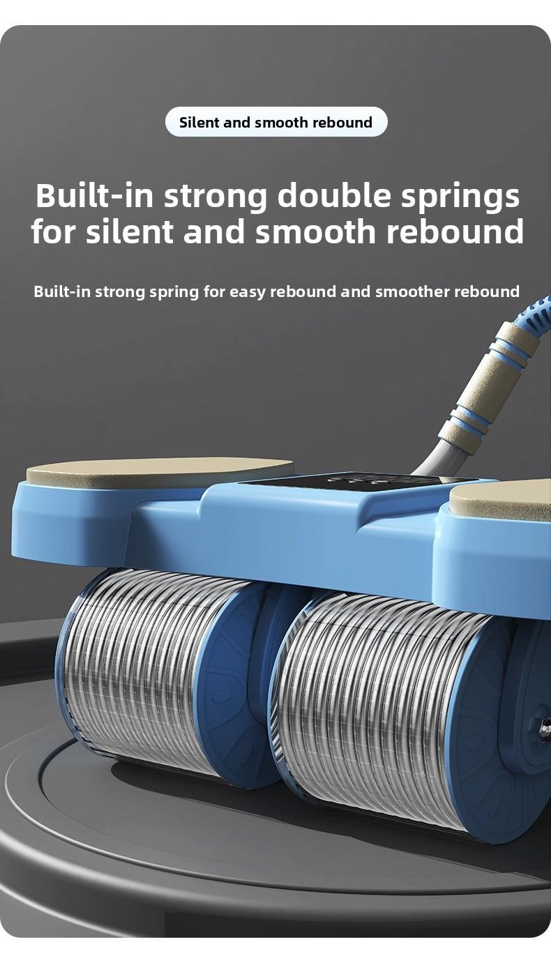 2026 four-wheel abdominal wheel automatic rebound abdominal device, thin belly curling device, abdominal muscle fitness equipment