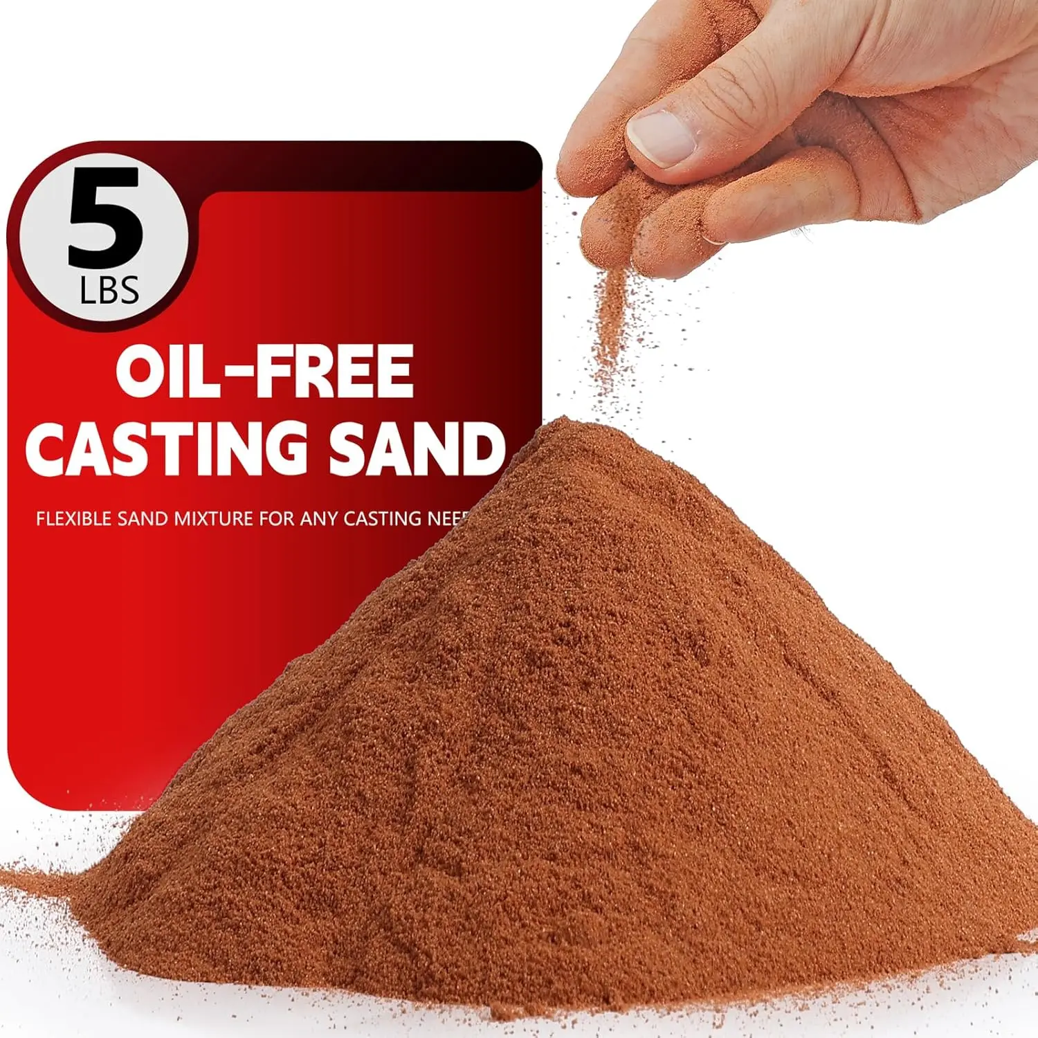 Ultra-Fine 400 Mesh Oil-Free Casting Sand for Metal Jewelry Casting - Premium Foundry Sand for Highly Detailed Replicas in Silver, Copper, Bronze, and More - Reusable Molding Clay (5, Pounds)fidget toys